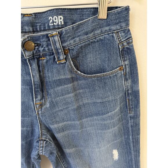 J Crew Jeans Vintage Slim Straight Womens 32 Blue Denim Mid Rise Medium Wash - Picture 4 of 14
